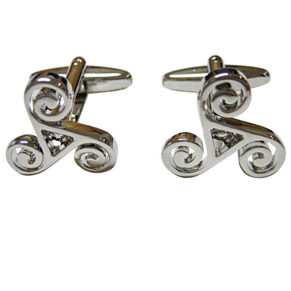 Rounded Celtic Design Cufflinks - image 1